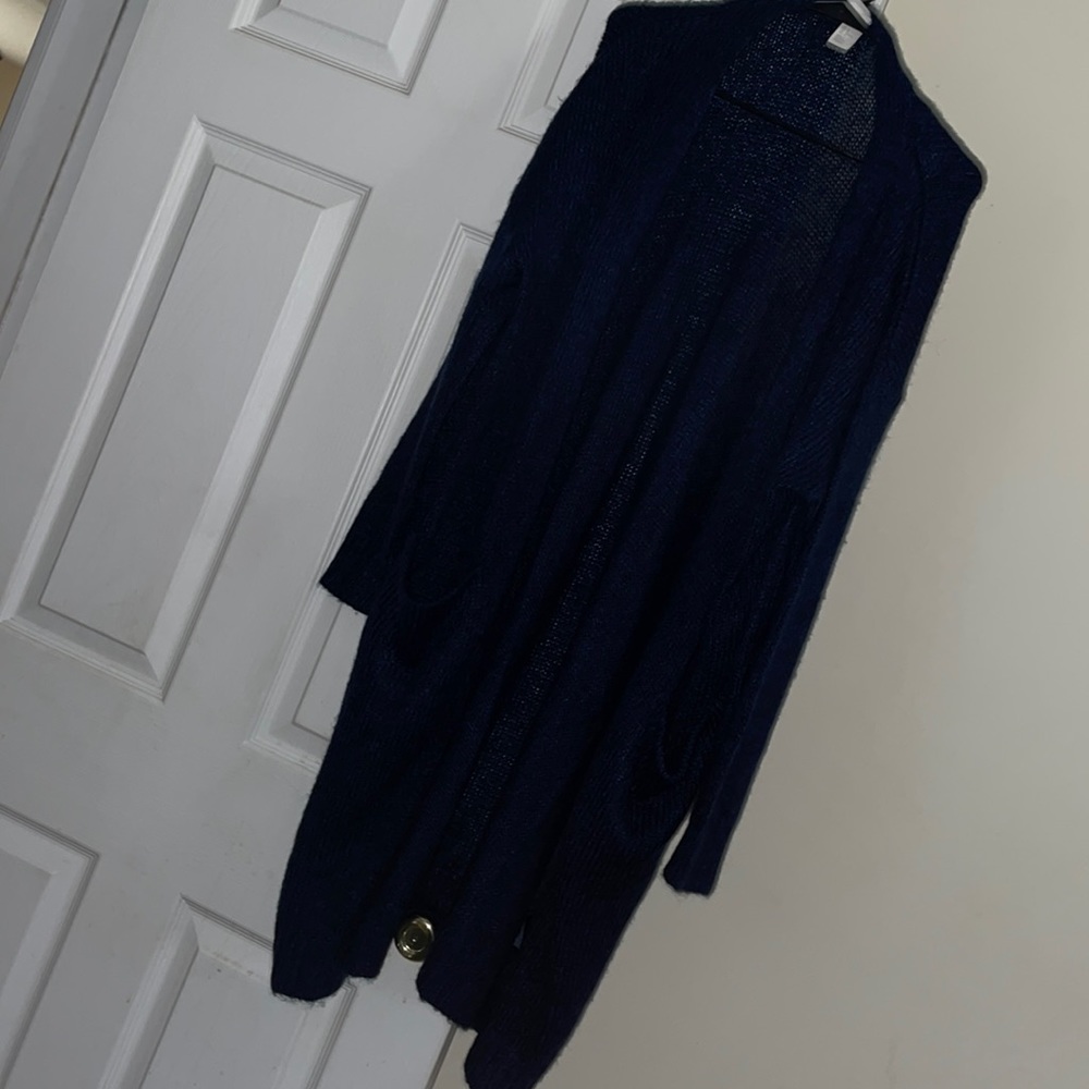 Long Over Sized Navy Blue Sweater